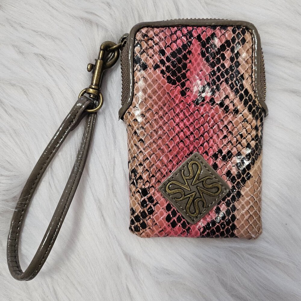 Simply Vera Wang Faux Snakeskin Wristlet Pouch